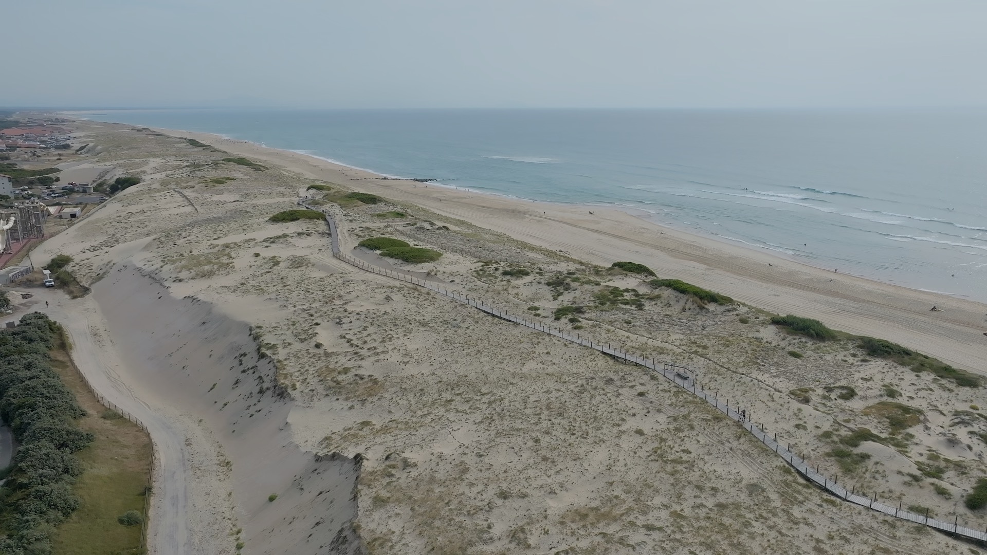 Dunes et océan Atlantique à Seignosse