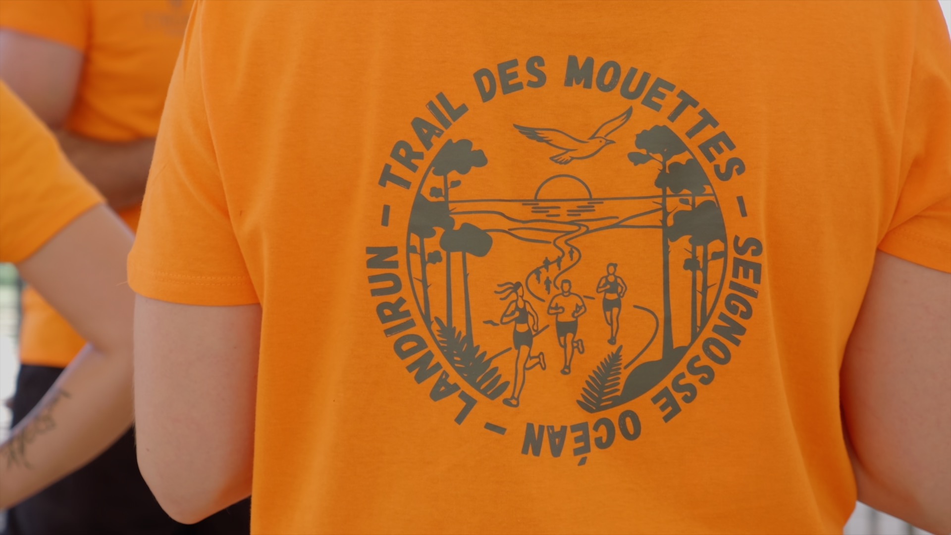 T-shirt officiel Trail des Mouettes Landirun Seignosse Océan