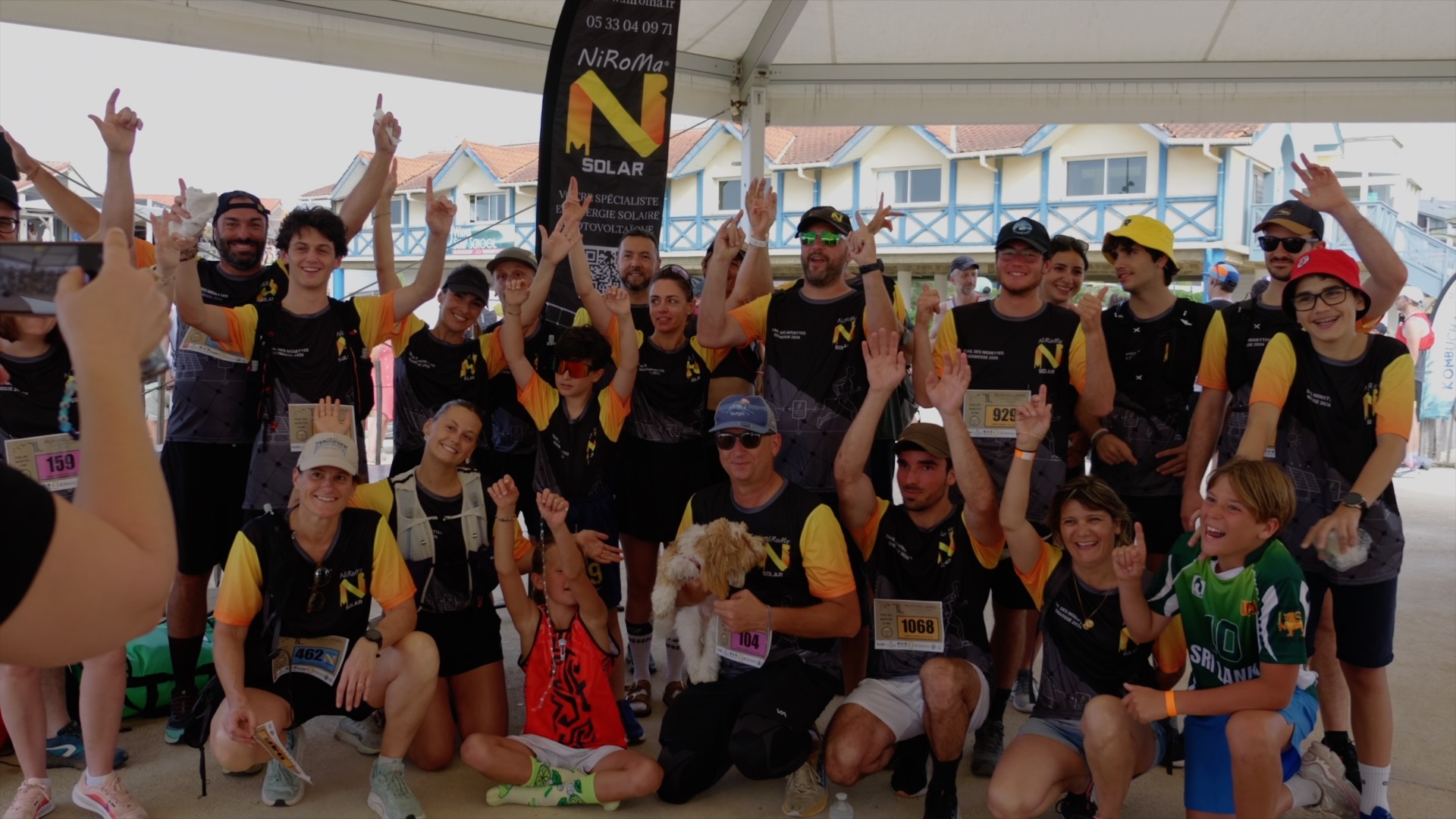 Équipe NiRoMa Solar au village Trail des Mouettes